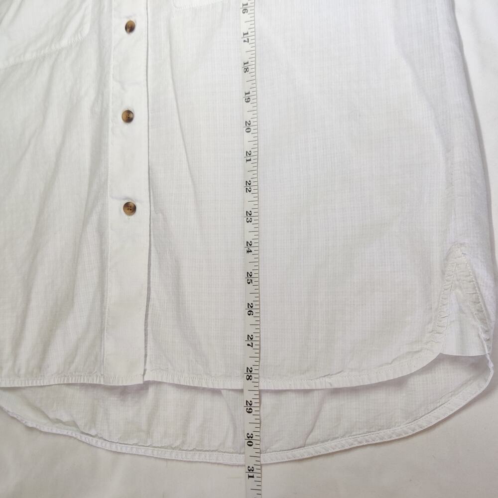 Everlane Tourist Oversized White Cotton Shirt XS Lightweight Button Up Travel - Picture 13 of 14